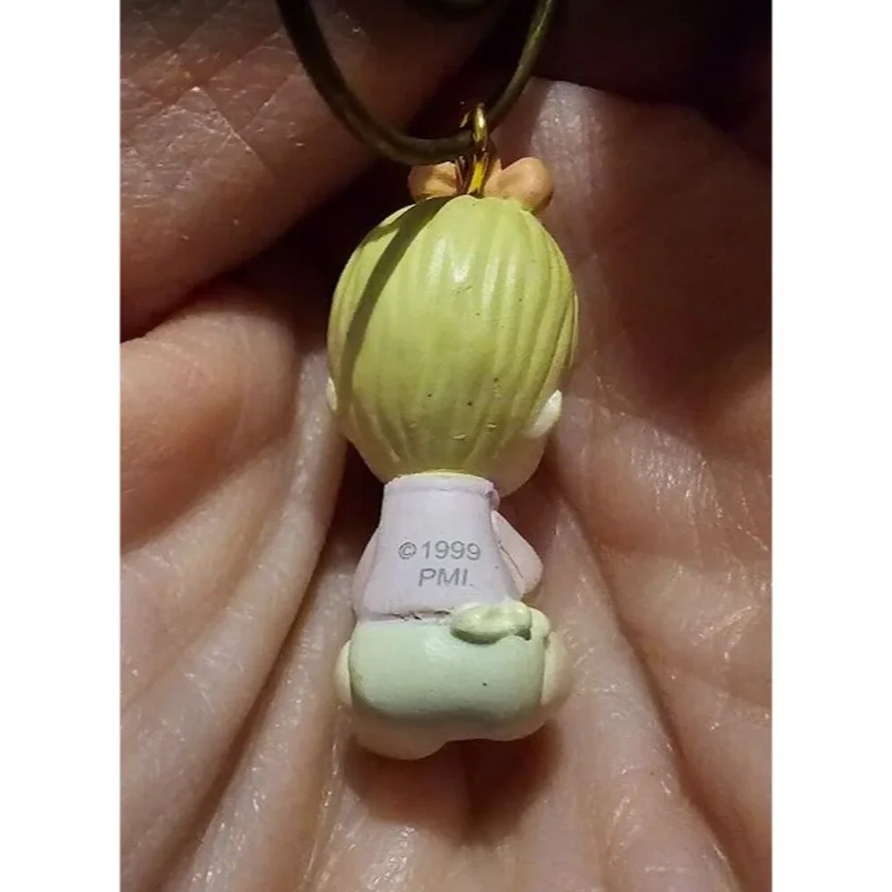 Vintage 1999 Precious Moments Miniature Ornament, Girl with Candy PMI